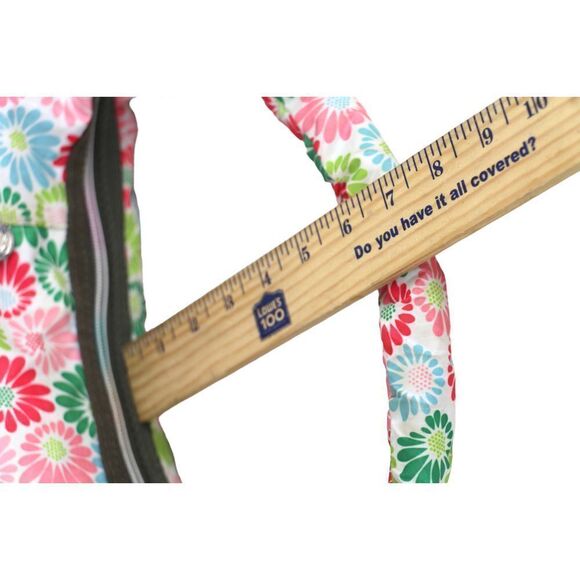 Le SportSac MULTICOLOR NYLON CANVAS FLOWER PRINT SHOULDER BAG HANDBAG HOBO PURSE - Picture 16 of 16